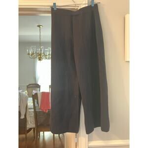 J. Crew Black Straight Pull On Wide Leg Pants Women's Size XS